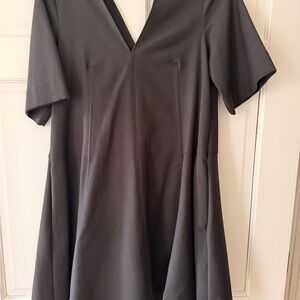 COS Black V-Neck Mini Dress